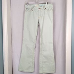 ABERCROMBIE & FITCH Light Blue Low Rise Corduroy Flare Jeans